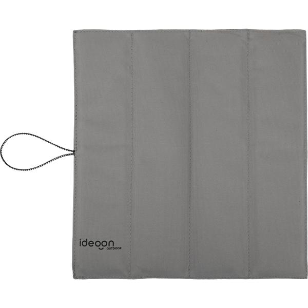 Coussin de siège pliable pour le voyage – coussin thermique outdoor gris en tissu Oxford robuste – imperméable et isolant pour la randonnée, le camping, le stade et la maternelle