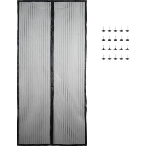 Insect protection door curtain with magnetic closure, 210 x 100 cm