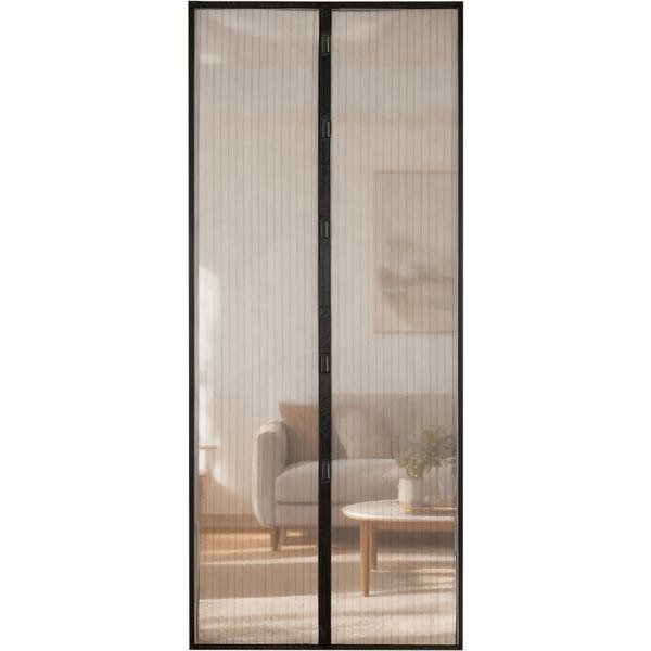 Insect protection door curtain with magnetic closure, 210 x 100 cm