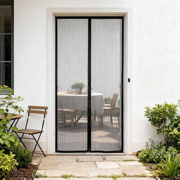 Insect protection door curtain with magnetic closure, 210 x 100 cm