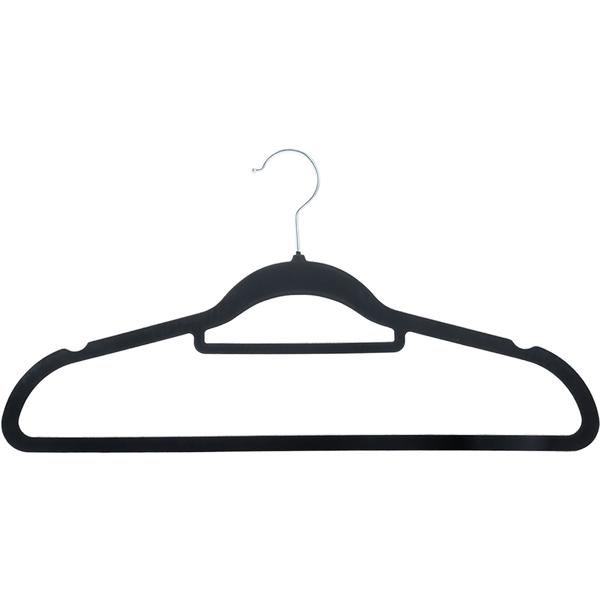 Cintres premium, lot de 10, avec crochet pivotant à 360 degrés, revêtement antidérapant et support supplémentaire pour cravates, ceintures ou écharpes, gain de place