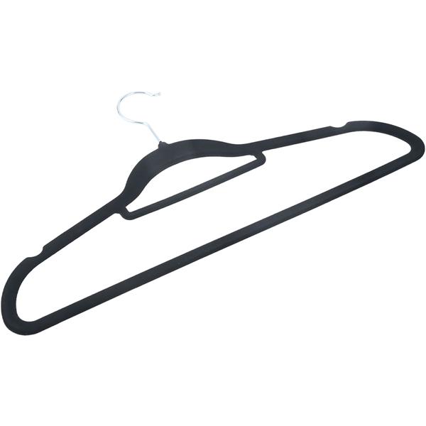 Cintres premium, lot de 10, avec crochet pivotant à 360 degrés, revêtement antidérapant et support supplémentaire pour cravates, ceintures ou écharpes, gain de place