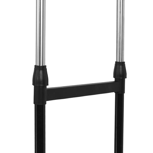 Mobile clothes rack with double clothes rail – 80 cm wide – Height‑adjustable from 90 to 160 cm – Stable wardrobe stand for your clothing