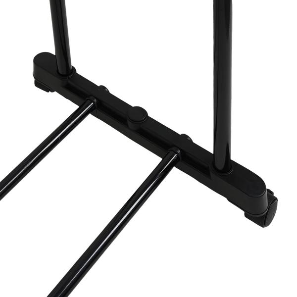 Mobile clothes rack with double clothes rail – 80 cm wide – Height‑adjustable from 90 to 160 cm – Stable wardrobe stand for your clothing