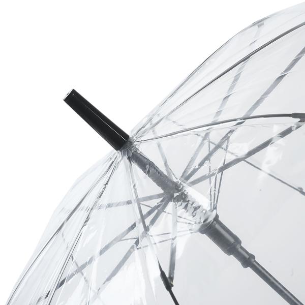 2er-Set Transparenter Regenschirm mit Automatik, 85 cm Durchmesser, klarer Glockenschirm für Damen & Herren, robuster Stockschirm mit Einhand-Öffnung