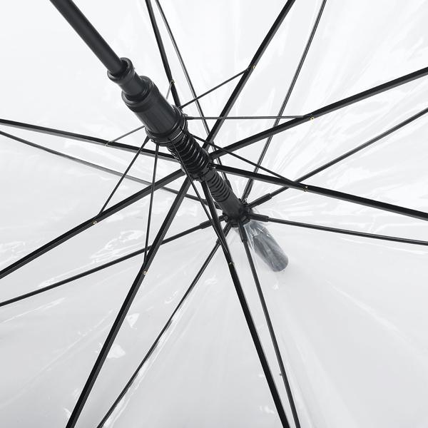 2er-Set Transparenter Regenschirm mit Automatik, 85 cm Durchmesser, klarer Glockenschirm für Damen & Herren, robuster Stockschirm mit Einhand-Öffnung