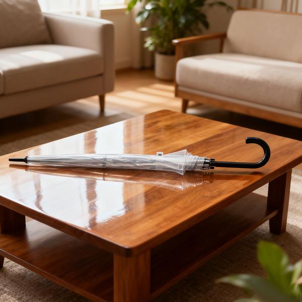 2er-Set Transparenter Regenschirm mit Automatik, 85 cm Durchmesser, klarer Glockenschirm für Damen & Herren, robuster Stockschirm mit Einhand-Öffnung