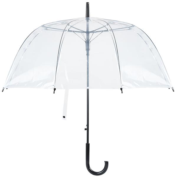 2er-Set Transparenter Regenschirm mit Automatik, 85 cm Durchmesser, klarer Glockenschirm für Damen & Herren, robuster Stockschirm mit Einhand-Öffnung
