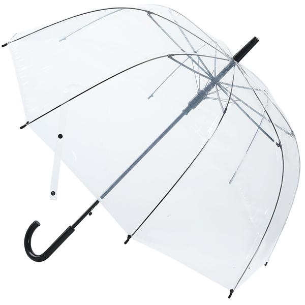 2er-Set Transparenter Regenschirm mit Automatik, 85 cm Durchmesser, klarer Glockenschirm für Damen & Herren, robuster Stockschirm mit Einhand-Öffnung
