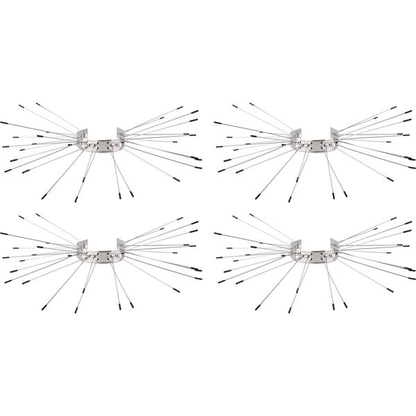 Efficace cintura anti‑martora set da 4 in acciaio inox, protezione anti‑arrampicata per pluviali e alberi, difesa contro procioni e gatti, montaggio semplice