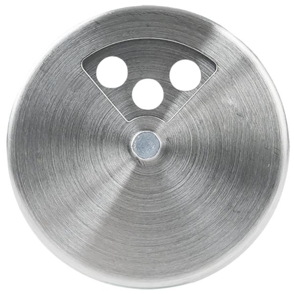 Edler Gewürzstreuer Edelstahl mit Sichtfenster 94ml Vorratsdose für Gewürze Kräuter Salz Pfeffer Streuer mit 3 verstellbaren Lochgrössen