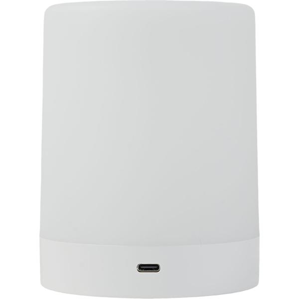 Lampe de table rechargeable avec commande tactile, 6 couleurs de lumière et blanc chaud, recharge pratique par USB‑C, anse intégrée pour la suspendre
