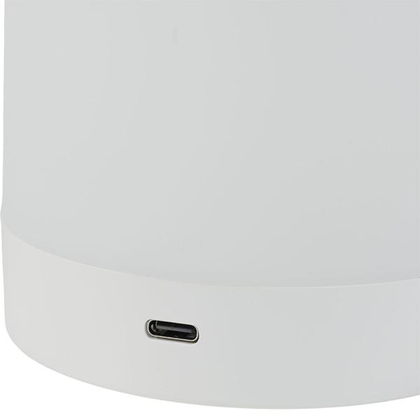 Lampe de table rechargeable avec commande tactile, 6 couleurs de lumière et blanc chaud, recharge pratique par USB‑C, anse intégrée pour la suspendre