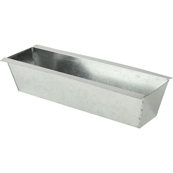 Set di 8 fioriere premium per pallet europei in metallo zincato, inserto per pallet con 3 fori di scarico, cassetta da fiori per mobili in pallet, argento