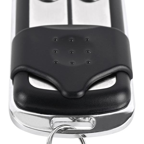 Trasmettitore radio portatile 433,92 MHz per porte da garage a codice fisso, telecomando programmabile a 2 canali, modulazione AM/FM, incluso portachiavi