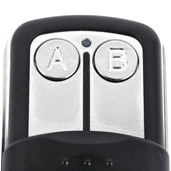 Trasmettitore radio portatile 433,92 MHz per porte da garage a codice fisso, telecomando programmabile a 2 canali, modulazione AM/FM, incluso portachiavi