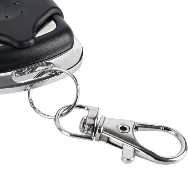 Trasmettitore radio portatile 433,92 MHz per porte da garage a codice fisso, telecomando programmabile a 2 canali, modulazione AM/FM, incluso portachiavi