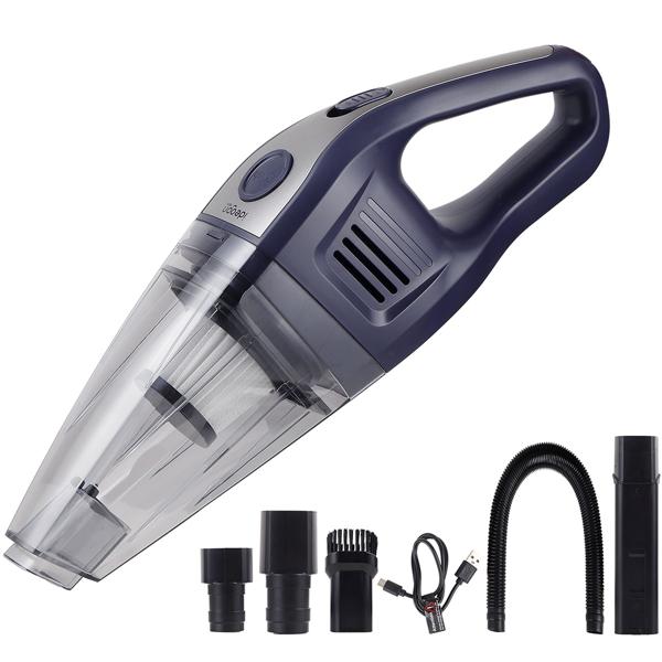 Cordless handheld vacuum cleaner 6800 Pa powerful mini vacuum, wireless 2600 mAh Li-Ion 66W table vacuum – compact & quiet for car, office, home