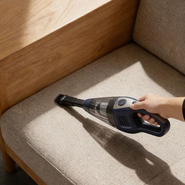 Cordless handheld vacuum cleaner 15,000 Pa strong – quiet bagless table vacuum with brushless motor for car, keyboard and more – including accessories