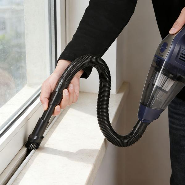 Cordless handheld vacuum cleaner 15,000 Pa strong – quiet bagless table vacuum with brushless motor for car, keyboard and more – including accessories