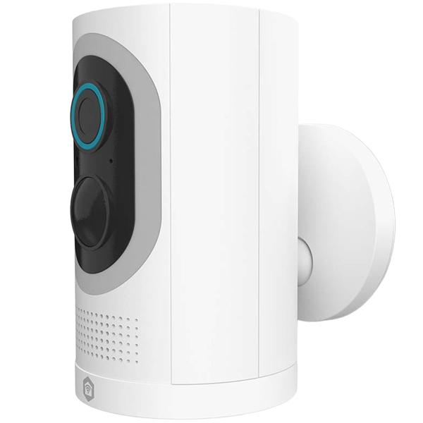 Lot de 2 : caméra de surveillance Wi‑Fi à batterie, capteur de mouvement, 100 % sans fil, 3 MP & panneau solaire pour caméra IP SmartLife, câble de 3 m, 3 W, résistant aux intempéries