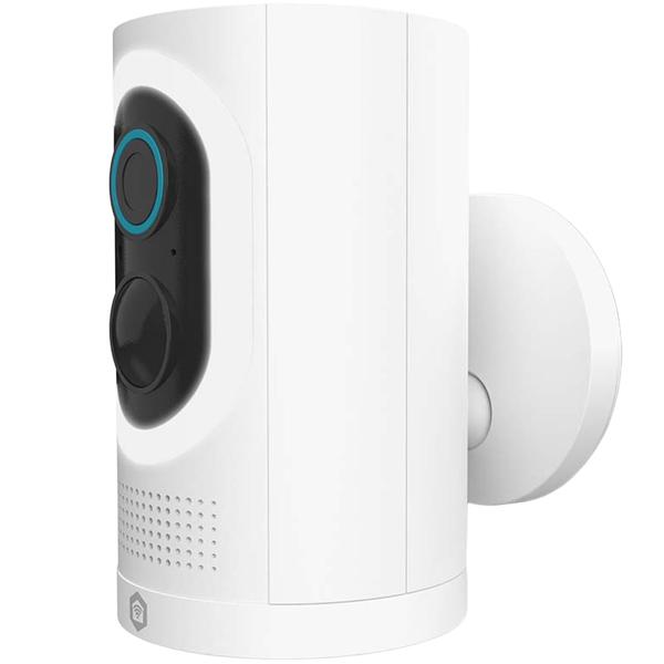 Lot de 2 : caméra de surveillance Wi‑Fi à batterie, capteur de mouvement, 100 % sans fil, 3 MP & panneau solaire pour caméra IP SmartLife, câble de 3 m, 3 W, résistant aux intempéries