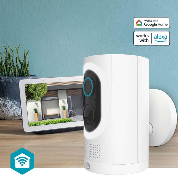 Lot de 2 : caméra de surveillance Wi‑Fi à batterie, capteur de mouvement, 100 % sans fil, 3 MP & panneau solaire pour caméra IP SmartLife, câble de 3 m, 3 W, résistant aux intempéries