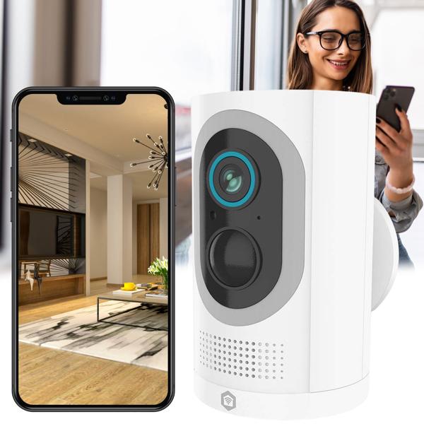 Outstanding Wi‑Fi battery security camera - 100% wire‑free, 3MP smart outdoor camera, color night vision, motion sensor & 6 mo. standby