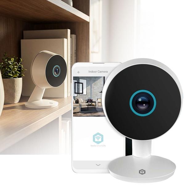 Reliable Wi-Fi indoor surveillance camera 3MP HD (1296p) with siren & smart person detection for burglary protection - Absolute privacy