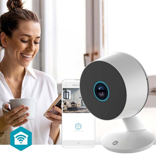 Reliable Wi-Fi indoor surveillance camera 3MP HD (1296p) with siren & smart person detection for burglary protection - Absolute privacy
