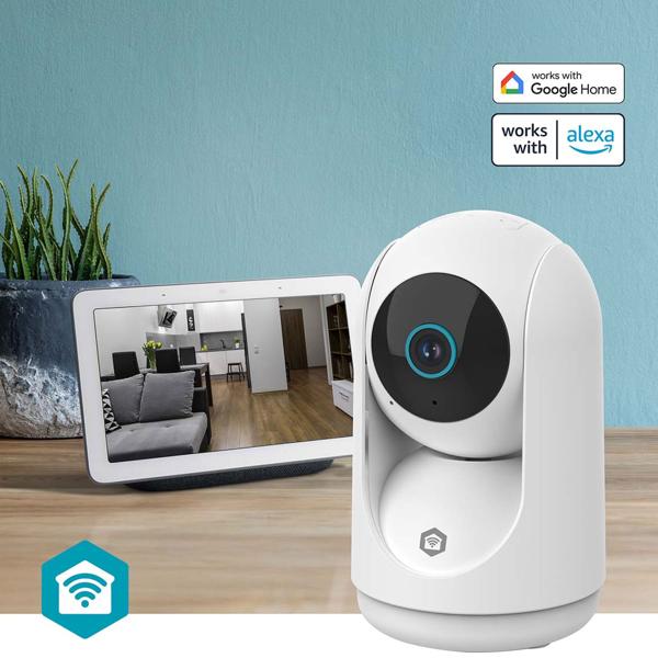Secure Indoor Wi‑Fi Security Camera Full HD 3MP – Pan, Tilt, Auto-Tracking & Siren – Perfect as Baby Monitor, Pet Camera or Home Protection