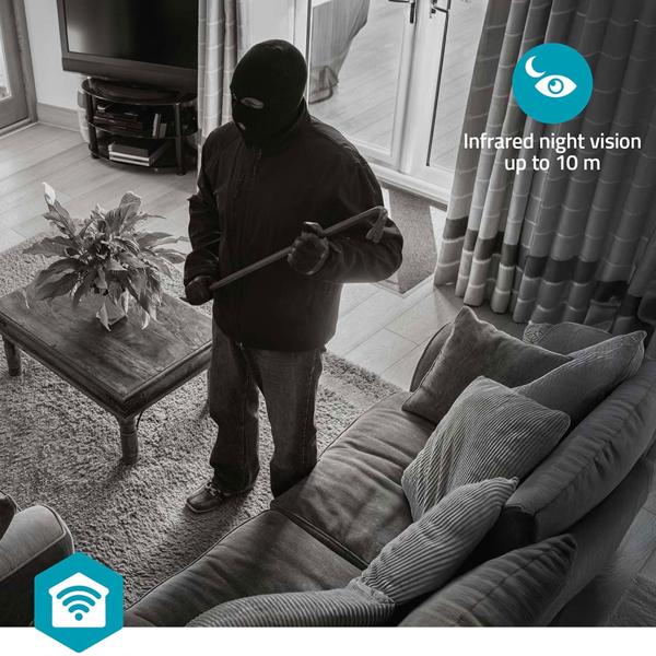 Secure Indoor Wi‑Fi Security Camera Full HD 3MP – Pan, Tilt, Auto-Tracking & Siren – Perfect as Baby Monitor, Pet Camera or Home Protection