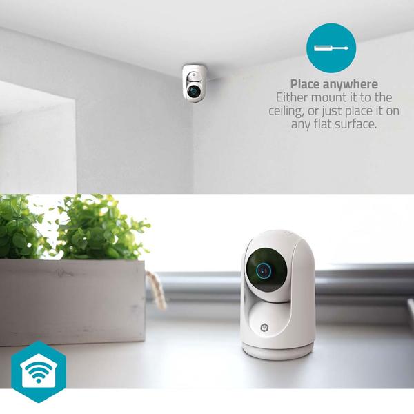 Secure Indoor Wi‑Fi Security Camera Full HD 3MP – Pan, Tilt, Auto-Tracking & Siren – Perfect as Baby Monitor, Pet Camera or Home Protection