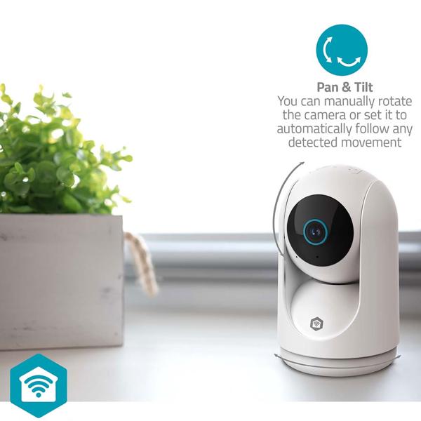 Secure Indoor Wi‑Fi Security Camera Full HD 3MP – Pan, Tilt, Auto-Tracking & Siren – Perfect as Baby Monitor, Pet Camera or Home Protection