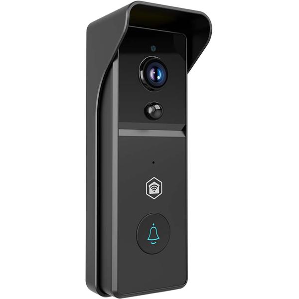 SmartLife video door intercom with motion sensor, black – Crystal-clear 3MP video doorbell, Wi‑Fi, for maximum security and smart home automation