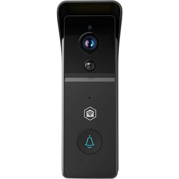 SmartLife video door intercom with motion sensor, black – Crystal-clear 3MP video doorbell, Wi‑Fi, for maximum security and smart home automation