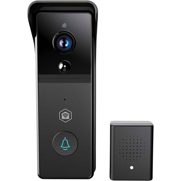 SmartLife video door intercom with motion sensor, black – Crystal-clear 3MP video doorbell, Wi‑Fi, for maximum security and smart home automation