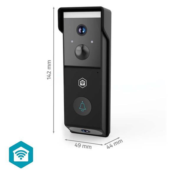 Professional SmartLife Video Doorbell with Motion Sensor & Night Vision, black - Wireless doorbell with camera for a safer home