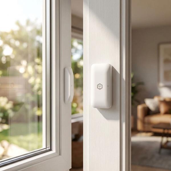 Sensore porta & finestra Zigbee sicuro per Smart Home: Protezione affidabile contro i furti, notifica immediata, installazione semplice, lunga durata della batteria