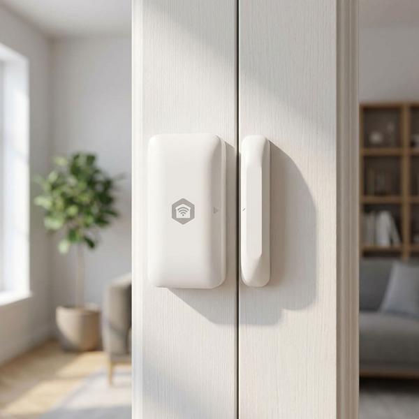 Sensore porta & finestra Zigbee sicuro per Smart Home: Protezione affidabile contro i furti, notifica immediata, installazione semplice, lunga durata della batteria
