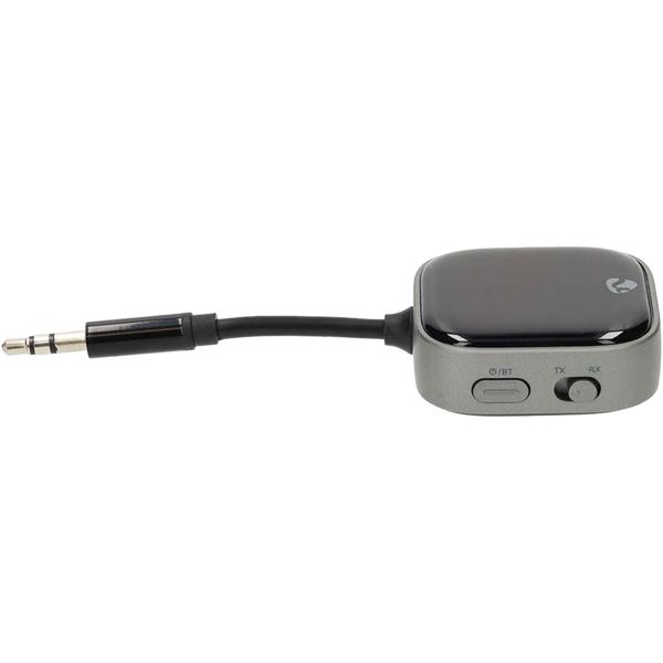 Bluetooth 5.3 Audio Adapter 2-in-1: Sender & Empfänger mit Display, Niedrige Latenz, 13h Akku - Audio Transmitter für Auto, Kopfhörer, Flugreisen