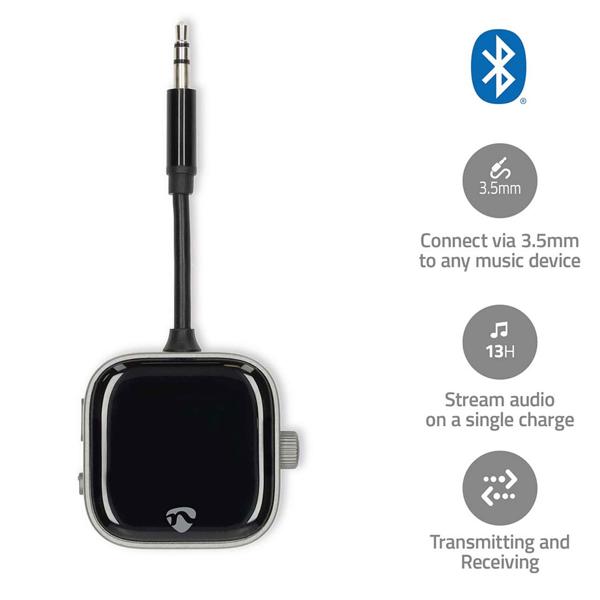 Bluetooth 5.3 Audio Adapter 2-in-1: Sender & Empfänger mit Display, Niedrige Latenz, 13h Akku - Audio Transmitter für Auto, Kopfhörer, Flugreisen