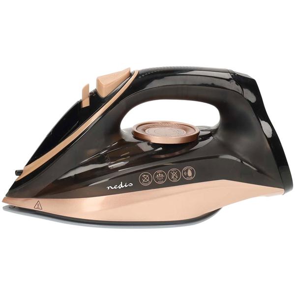 Kabelloses Dampfbügeleisen 2200W – Keramik-Bügelsohle kratzfest, schwarz-kupfer Design für mühelose Bügelfreiheit