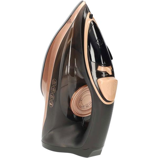 Kabelloses Dampfbügeleisen 2200W – Keramik-Bügelsohle kratzfest, schwarz-kupfer Design für mühelose Bügelfreiheit