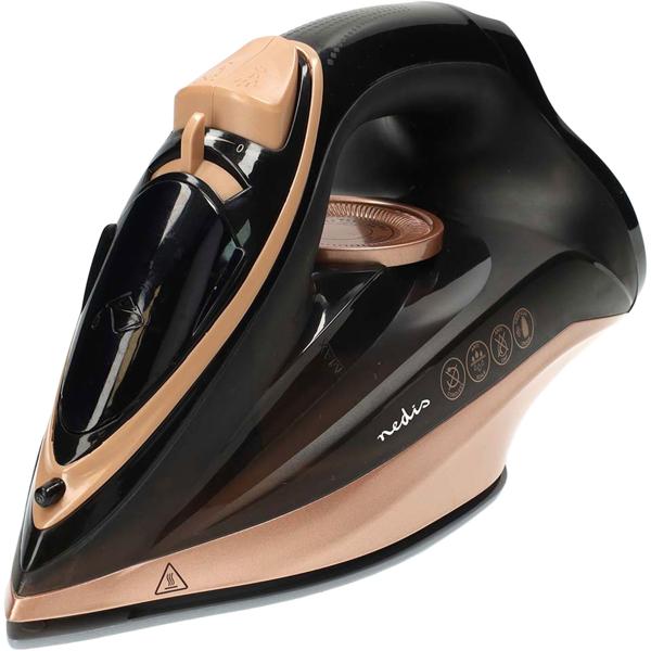 Kabelloses Dampfbügeleisen 2200W – Keramik-Bügelsohle kratzfest, schwarz-kupfer Design für mühelose Bügelfreiheit