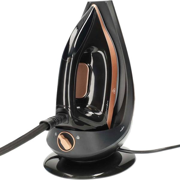 Leistungsstarke Dampfbügelstation, 7 Bar, 2400W, schwarz – Keramik Bügelsohle, Anti-Kalk, Selbstreinigung, schnelles & effektives Bügeln