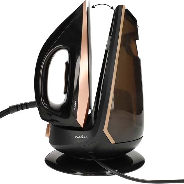 Leistungsstarke Dampfbügelstation, 7 Bar, 2400W, schwarz – Keramik Bügelsohle, Anti-Kalk, Selbstreinigung, schnelles & effektives Bügeln