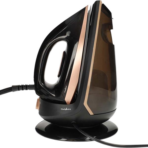 Leistungsstarke Dampfbügelstation, 7 Bar, 2400W, schwarz – Keramik Bügelsohle, Anti-Kalk, Selbstreinigung, schnelles & effektives Bügeln