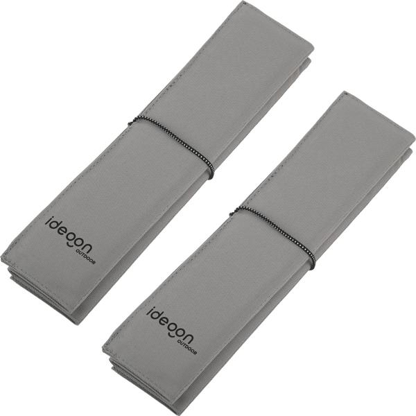 Lot de 2 coussins de siège pliables pour vos déplacements – coussins thermiques d’extérieur gris en tissu Oxford robuste – imperméables et isolants pour la randonnée, le camping, le stade et la maternelle