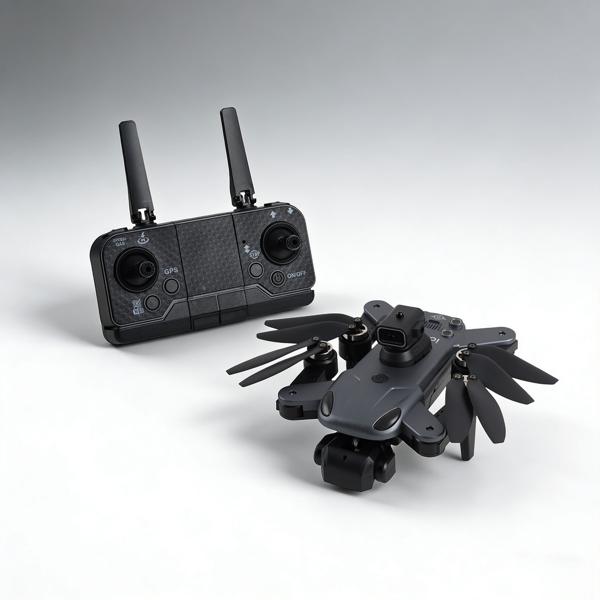 4K Drohne mit Kamera Schwenkbar C0 Zertifiziert Bürstenloser Motor Faltbar GPS Rückkehr Hinderniserkennung Follow-Me Live-Übertragung Waypoint App